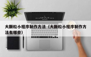 福州大颗粒小程序制作方法（大颗粒小程序制作方法有哪些）